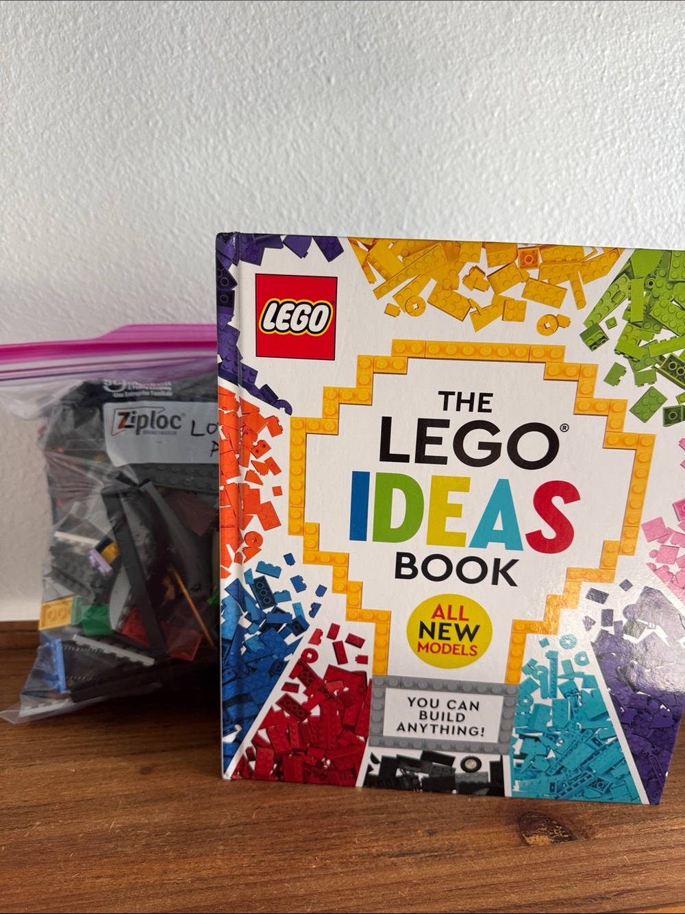 The LEGO Ideas Book - Brick-built Creations and 2 lbs of assorted LEGO- Lot A